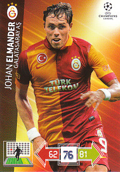 Johan Elmander Galatasaray AS 2012/13 Panini Adrenalyn XL CL #107